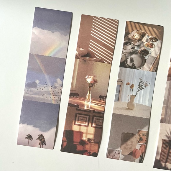 🏷️ aesthetic sunset clouds moon vintage foldable scrapbook card labels - Picture 7 of 13